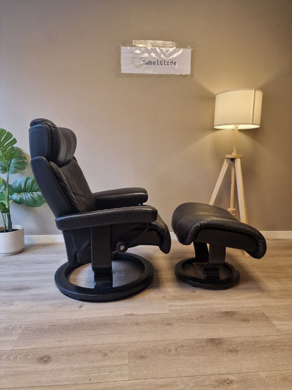 Stressless Magic (M) lenestol m/krakk i svart