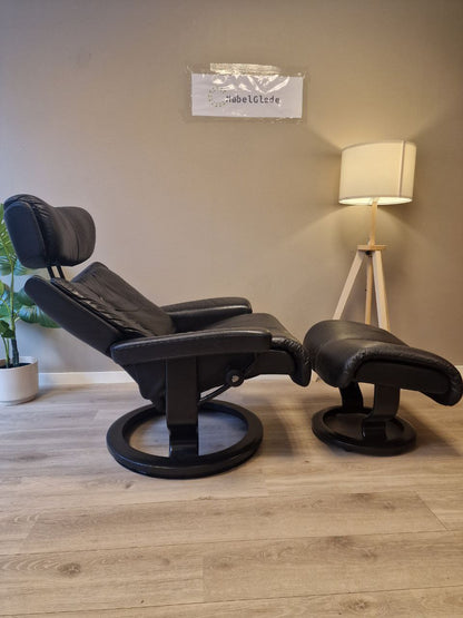 Stressless Magic (M) lenestol m/krakk i svart