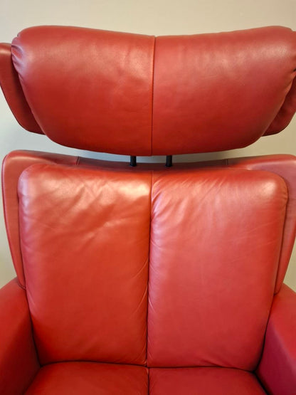 Stressless Magic (M) Lenestol med Krakk i Rødt Skinn