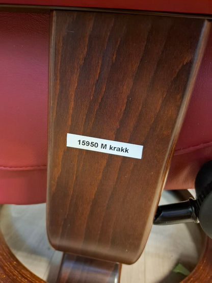 Stressless Magic (M) Lenestol med Krakk i Rødt Skinn