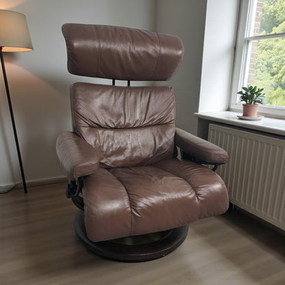 Stressless Memphis (M) Lenestol – brun Skinn | Pent Brukt