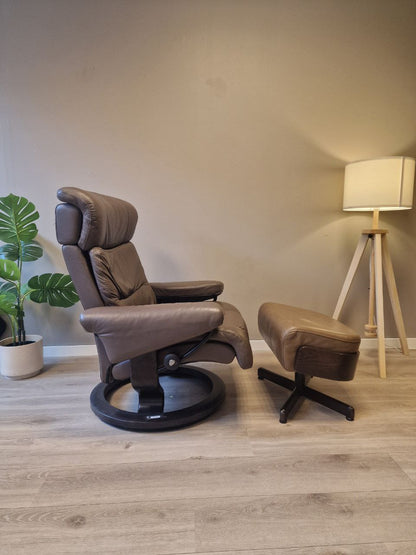 Stressless Memphis lenestol m.krakk i lys brun