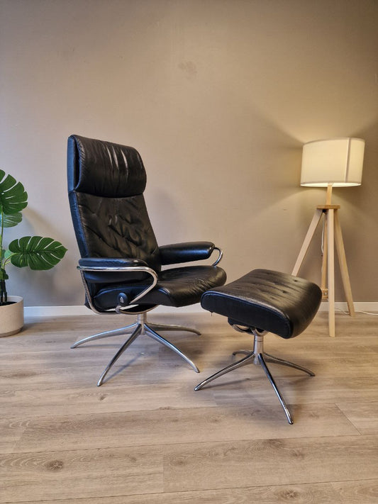 Stressless Metro lenestol m/krakk i svart