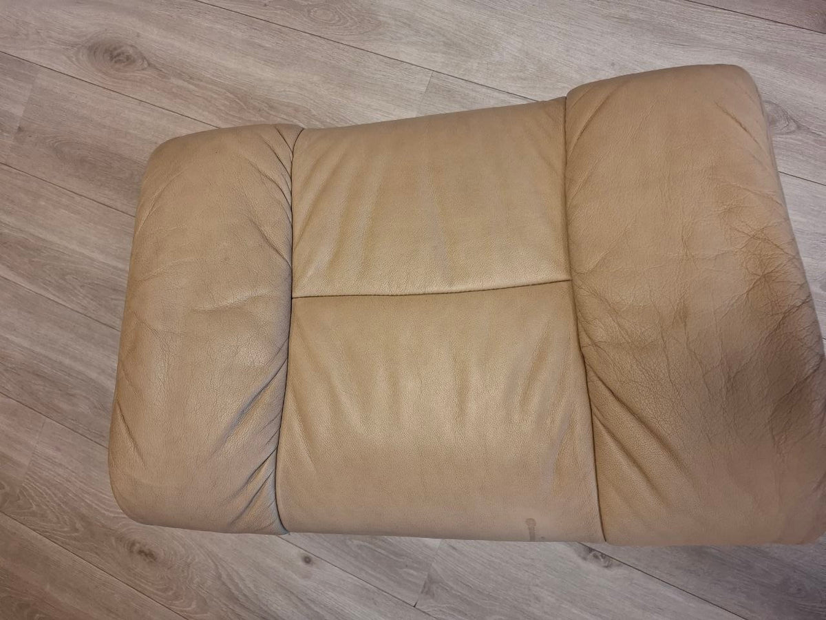Stressless Reno (L) signatur lenestol m/krakk i beige skinn