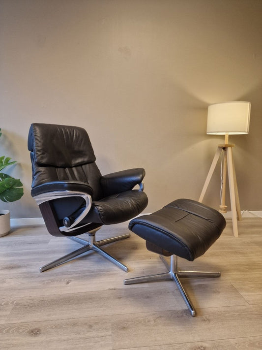 Stressless Ruby lenestol m/krakk i sort