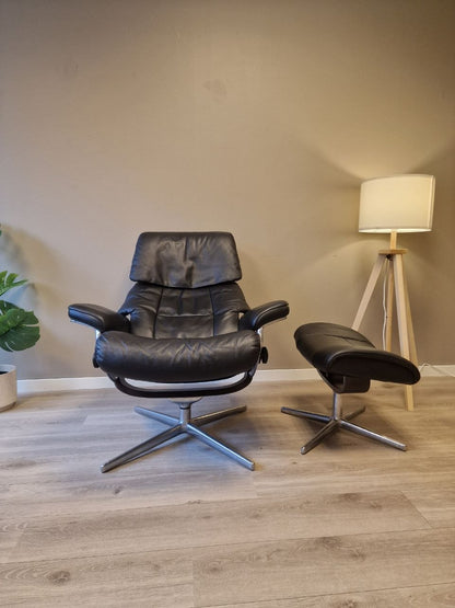 Stressless Ruby lenestol m/krakk i sort