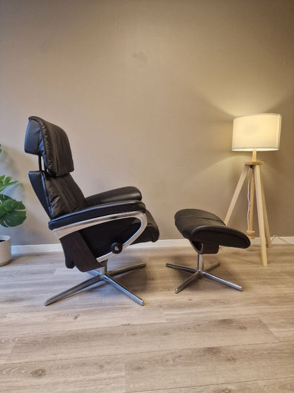 Stressless Ruby lenestol m/krakk i sort