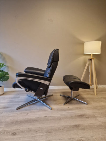 Stressless Ruby lenestol m/krakk i sort