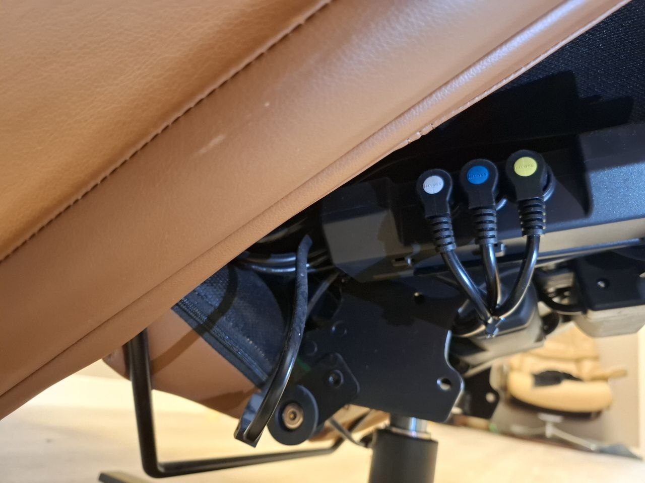 Stressless® Scott motorisert lenestol i cognac skinn