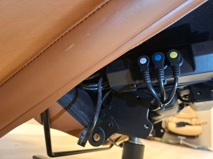 Stressless® Scott motorisert lenestol i cognac skinn