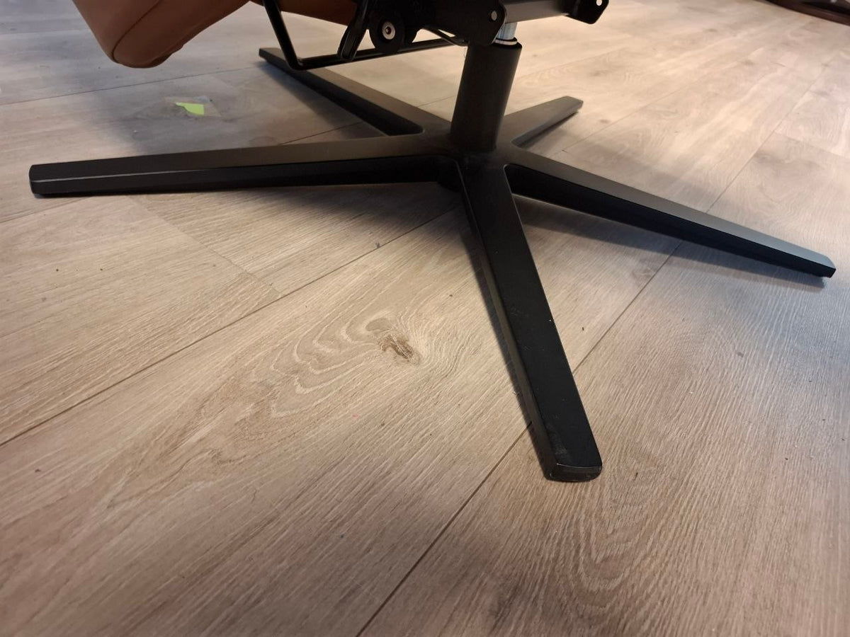 Stressless® Scott motorisert lenestol i cognac skinn