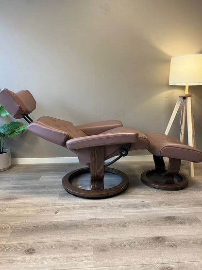 Stressless Skyline (s) lenestol m/krakk i Dusty Rose skinn