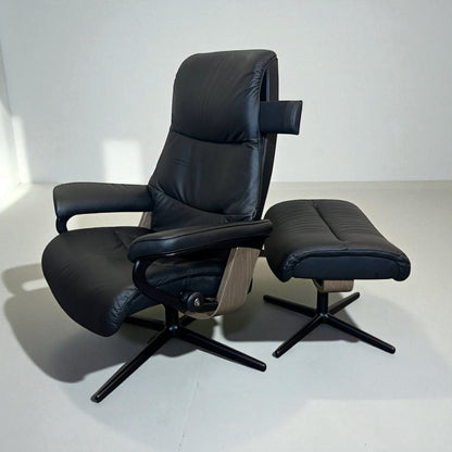 Stressless View hvilestol Western Grå med krakk – Sjelden mulighet | MøbelGlede