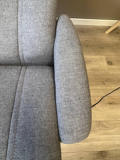Stressless Wing Power lenestol (M) i grå tekstil