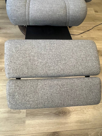 Stressless Wing Power lenestol (M) i grå tekstil