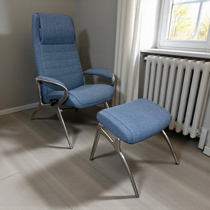 Stressless You James lenestol m/krakk | Blå stoff | MøbelGlede